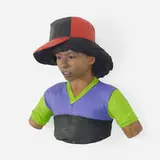 John Ahearn, Tiny, c. 1985, plaster cast