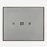 Michael Heizer, Cosmic Drawing, c. 1980, photo offset on zinc plate, graphite