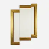 Christian Eckart, White Painting #614, 1990, gilt and lacquered wood
