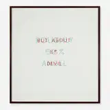 Ed Ruscha, Roughly 92% Angel, But About 8% Devil, 1982, aquatint and etching on paper
