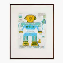 untitled by Karl Wirsum, c. 1980, graphite and colored pencil on paper, sold Apr 2013