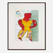 untitled by Karl Wirsum, c. 1980, graphite and colored pencil on paper, sold Apr 2013
