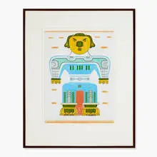 untitled by Karl Wirsum, c. 1980, graphite and colored pencil on paper, sold Apr 2013
