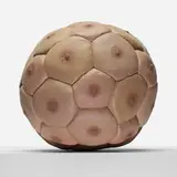 Nicola Constantino, Soccer Ball Peach Nipples, 1999, silicone