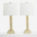 Ercole Barovier, table lamps, pair
