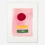 Pink Ground by Adolph Gottlieb, 1972, screenprint on paper, sold Apr 2013