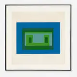 Variant V (from the Ten Variants portfolio) by Josef Albers, 1966, screenprint on paper, sold Apr 2013