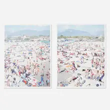 Madima Ragnodoro (diptych) by Massimo Vitali, 2006, offset lithographs on paper, sold Apr 2013