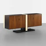Vladimir Kagan, rare illuminated cabinet, model 7033