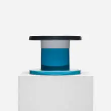 vase by Ettore Sottsass, 1966 / 1991, glazed ceramic, sold Apr 2013