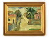 Ludvig Carl Gustav Jacobsen, Untitled, 1890-1957) DANISH STREET SCENE signed l.r. oil on canvas 35 x 45 cm