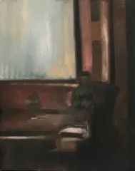 Jonathan Podwil, Meeting, 1983 (Dictator), oil on canvas