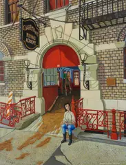 Douglas Chess, Claremont Riding Academy, oil on canvas