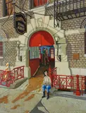 Douglas Chess, Claremont Riding Academy, oil on canvas