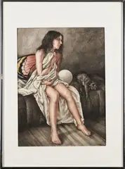 Jorge Alvaro, Seated Woman with Wings