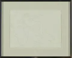 Reuben Nakian, Nude Study, graphite on paper