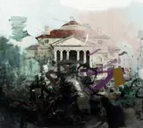 Ian Whitmore, Grey Garden, oil on canvas
