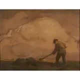 William Morris Hunt, Labor, charcoal and pastel on paper