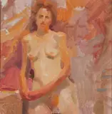John Asaro, Study, Nude with Red Hair