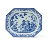 1736-95, by Chinese Qianlong Porcelain Platter, sold Jul 2023
