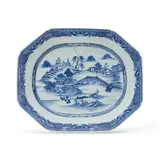 1736-1795, by Chinese Qianlong Porcelain Platter, sold Jul 2023
