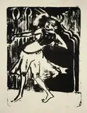 Indische Tänzerin by Ernst Ludwig Kirchner, 1911, Lithographie auf Papier, sold Jun 2010
