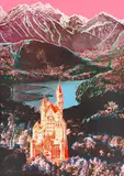 Neuschwanstein by Andy Warhol, 1987, Farbserigrafie auf leichtem Karton, sold Nov 2021