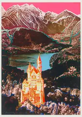 Andy Warhol, Neuschwanstein, 1987, Farbserigraphie auf leichtem Karton