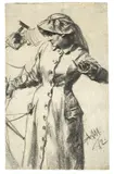 Adolph von Menzel, Frauenbildnis