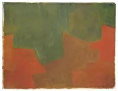Composition Vert-Rouge by Serge Poliakoff, Gouache auf Ingres-Bütten, sold Nov 2011