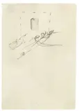 Ohne Titel by Joseph Beuys, Um 1958, Bleistift auf dünnem Papier, sold Nov 2010