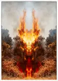 Julius von Bismarck, FEUER MIT FEUER (TEST APPARAT #1), 2020, Archiv-Pigmentdruck auf Barytpapier, im Künstlerrahmen