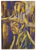 Chinese by Christian Rohlfs, 1929, Wassertempera auf Papier, sold Dec 2007