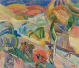 Louis Seel, Strasse in Sevilla, 1924, Öl auf Leinwand