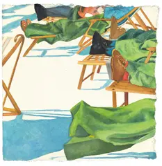 Karin Kneffel, St. Moritz, 2002, Aquarell auf Büttenpapier