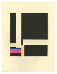 Komposition by Walter Dexel, 1926, Collage auf leichtem Karton, sold Dec 2020