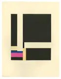 Walter Dexel, Komposition, 1926, Collage auf leichtem Karton