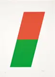 Orange/Green (Series of Ten Lithographs) by Ellsworth Kelly, 1970, Lithograph in colors on Special Arjomari, sold May 2012