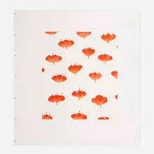 Wallflowers by Donald Sultan, 2000, screenprint in colors, sold Jun 2021