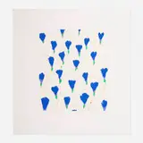 Donald Sultan, Wallflowers, 2000, lithograph in colors