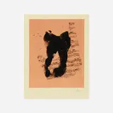 Music for J.S. Bach by Robert Motherwell, 1989, lithograph with chine collé on Arches, sold Jun 2021
