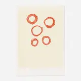 Five Circles by Robert Motherwell, 1972, lithograph in colors, sold Jun 2021