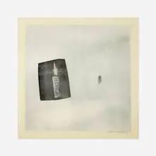 Features (from Currents) by Robert Rauschenberg, 1970, screenprint in colors, sold Jun 2021