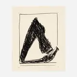 Summertime in Italy (with Crayon) by Robert Motherwell, 1966, lithograph on Arches Cover paper, sold Jun 2021