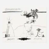 Saul Steinberg, Sam's Art (from the New York International portfolio)