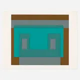 I-S Va 3 (from the Six Variants series) by Josef Albers, 1969, screenprint in colors on Arches, sold Jun 2021