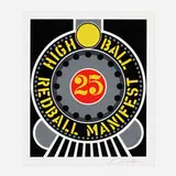 Robert Indiana, High Ball Red Ball Manifest (from The American Dream portfolio), 1997, screenprint in colors
