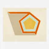 Ossipee (from the Eccentric Polygons series) by Frank Stella, 1974, lithograph and screenprint in colors on Arches, sold Jun 2021