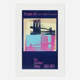 The Brooklyn Bridge 1883-1983 by Andy Warhol, 1983, screenprint and lithograph in colors, sold Jun 2021