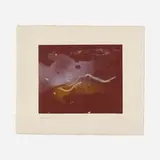 Helen Frankenthaler, Comet, 1980-82, etching with aquatint in colors on brown Moriki paper collaged to handmade Zaen linen paper